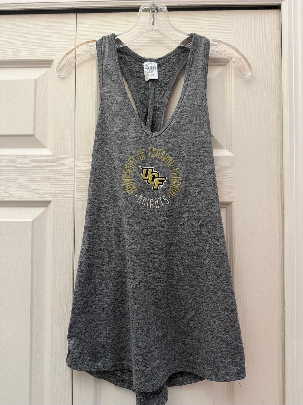 Rivalry Threads Gray UCF Knights Racerback Tank